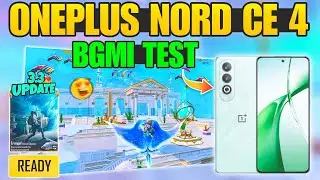 🔥OnePlus Nord CE 4 5G BGMI ( Poseidon Mode 3.3 ) Test on Fps Meter