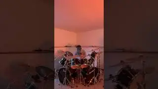 Can I Drum On My Monster Drumset Blindfolded??? #drums #challenge #funny