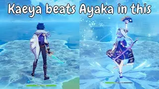 This is why Kaeya's ice bridge last longer than Ayaka's