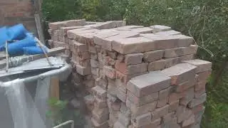 кирпич после демонтажа, очистка, сортировка