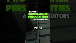 Matching Programmers To Text Editors Based On Personality #coding #coder #programmer #programming