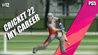 CRICKET 22 MY PLAYER CAREER MODE #12🏏 || RUN CHASE OPPORTUNITY 🙈 || CRICKET 22 PS5 GAMEPLAY