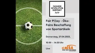 Fachtag „Fair P(l)ay – Öko-Faire Beschaffung von Sportartikeln“