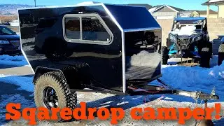 OVERLAND TRAILER BUILD, DIY teardrop square drop trailer, off road camper build, UTV overland camper