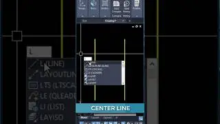 Center line in AutoCAD 