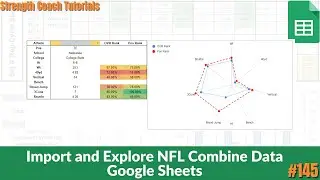 Import and Analyze NFL Combine Data in Google Sheets