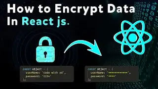 How to encrypt data in React js | data encryption in react | React js Tutorial in Hindi