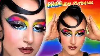 Rainbow Pride Eye Tutorial [Nagina Arora]  #makeup #pridelook #pridemonth #lgbtpride #bharatanatyam