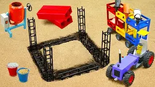 Diy how to make cow shed | $10 science project | Diy concrete mixer technology | COA Creator