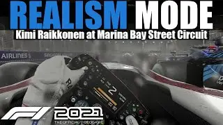 F1 2021 Realism Mode - Kimi Raikkonen - Singapore [TrackIR/100% Race/Cockpit/No HUD/No Assists]