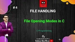 File Handling | File Opening Modes in C | C Programming | PART 1.4