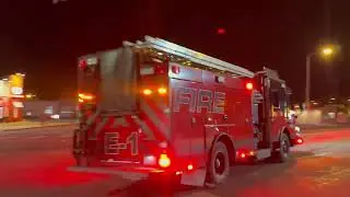 *DUAL SIREN* Moses Lake Fire Department Battalion 1 and Engine 1 Responding to a Public Service