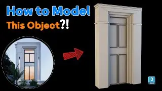 How to model this facade in 3ds Max