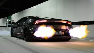 V10 Twin Turbo 1500whp Lamborghini Huracan Flame Shooter | 4K