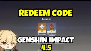 60 Primogems New Redeem Code Genshin Impact 4.5