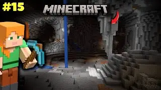 Minecraft Gameplay : Ep#15 ||🔥ENTERED IN TO DANGEROUS CAVE 😨🔥(Survival series)