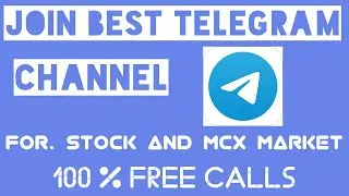 Telegram channel for stock and MCX market 100% Free tips