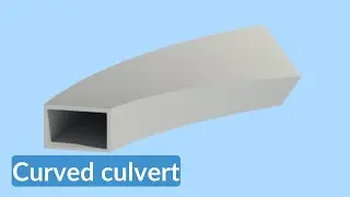 Revit adaptive family | Curved culvert with a rotated profile