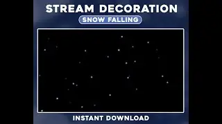 Snowfall Animated Stream Overlay – Perfect for Twitch & OBS