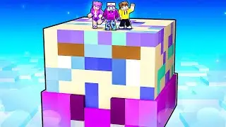 Surviving on ONE DASH CHUNK in Minecraft!