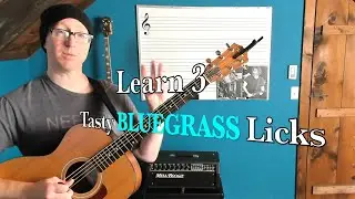 How To Play Three Killer Bluegrass Licks In G Major 4K