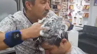REAL BARBER SHOP EXPERIENCE! RELAXING TURKISH MASSAGE AND SKIN CARE