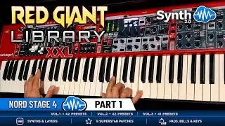 RED GIANT LIBRARY (125 New Programs) | NORD STAGE 4 | SOUND BANK DEMO PT.1