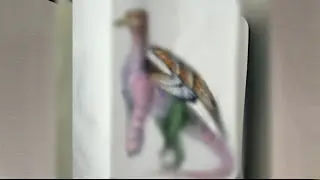 Рисуем клылатого длинношеего динозавра Random creature design (RCD)