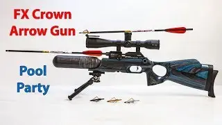 Airgun Broadhead Launcher + Archery Pool Party - FX Crown Airgun Kit + Megaboom
