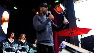 Charles Woodson at the Black Hole Carnival Court