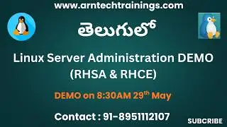 Linux Server Administration Demo Class in Telugu