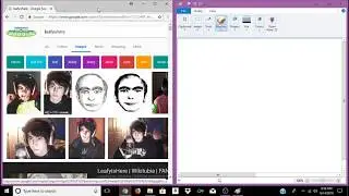 How to Draw LeafyisHere on MS Paint