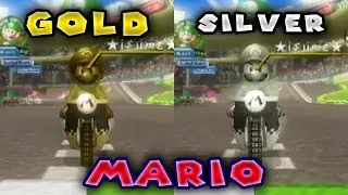 MKWii (CTGP): Gold & Silver Mario (+ Alternate Lens Flare)