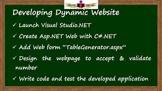 Web Development in ASP NET