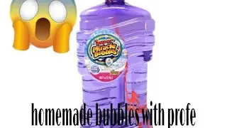 how to make bubble with profe