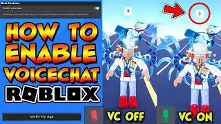 HOW TO TURN ON AND USE VOICE CHAT IN ROBLOX (2022) - VC ENABLE