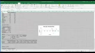Producing a Residual Plot in Excel 2016 Video