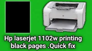 hp laserjet 1102w printing black pages how it can be solved.Quick fix of printer HP P1102w black pag