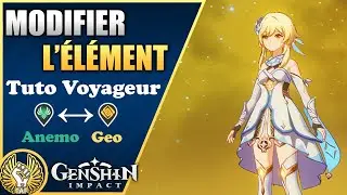 How to switch Traveler from Anemo to Geo type - Genshin impact