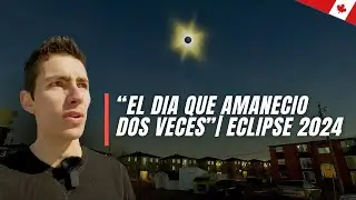 Mira cómo fue el Eclipse total  solar desde CANADÁ🇨🇦 🌒 08/ABRIL/2024  😱
