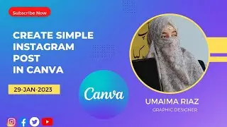 How to create a simple Instagram post in canva in 5 min.