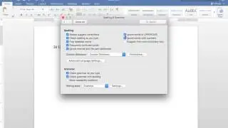 Managing Proofing Features in Word 2016 for Mac