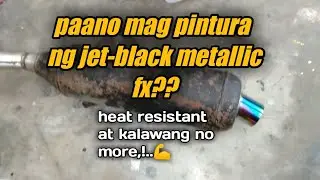 paano mag pintura ng jet-black metallic effects?