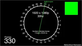 Audio Video Sync Test 1080p 30hz / 30fps refresh rate free download