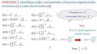 Función Exponencial