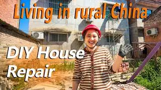 Living in Rural China | A Chaotic Day Fixing the House + A Small Accident