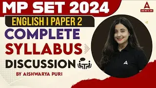 MP SET Syllabus 2024 | MP SET English Literature Syllabus 2024