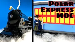 HUGE Lego Polar Express MOC - Fully Detailed & Custom Minifigs // Lego Advent Calendar Collab Finale