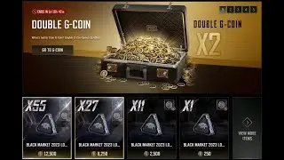 Opening 55 Black Market 2023 Loot Cache PUBG Crates
