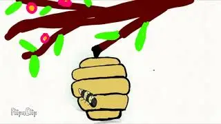 Wasp hive animation (FlipaClip)